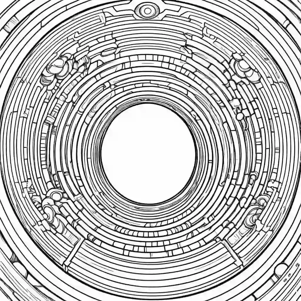 Wormhole coloring pages